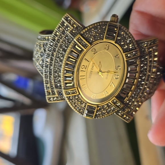 Heidi Daus Gold and Silver Crystal Watch - Picture 6 of 6